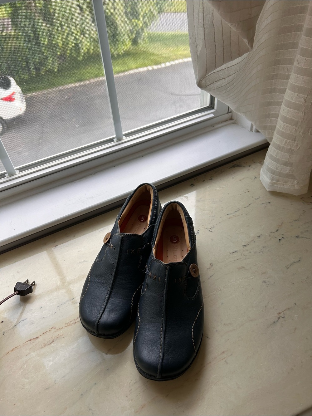 Clark’s Navy Leather Shoes